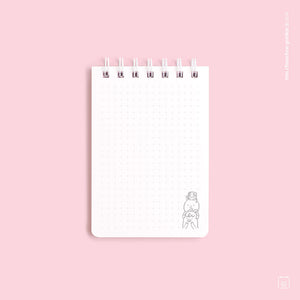 Libreta anillada | Tamaño A6 | Hojas de puntos | Happy day