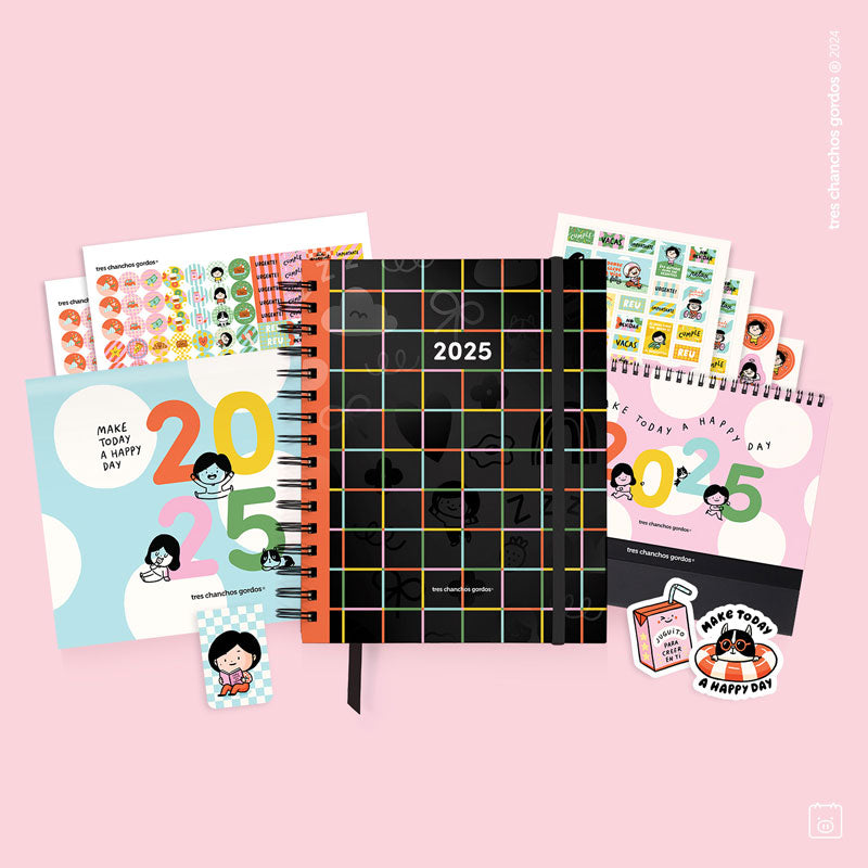 Pack Completo 2025 | Agenda + calendario de escritorio + de pared | ¡PREVENTA!