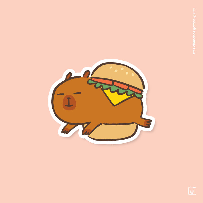 Sticker de Vinil | Capy burger