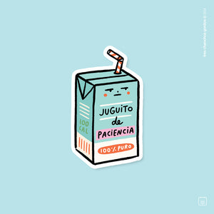 Sticker de vinil  |  Juguito de paciencia