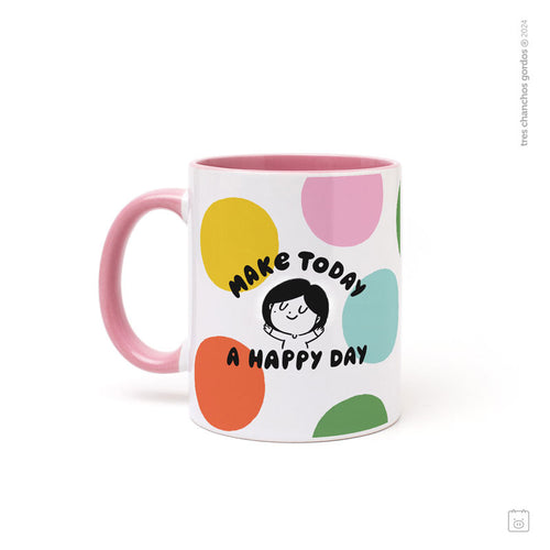 Taza de cerámica | 11 oz | Happy day